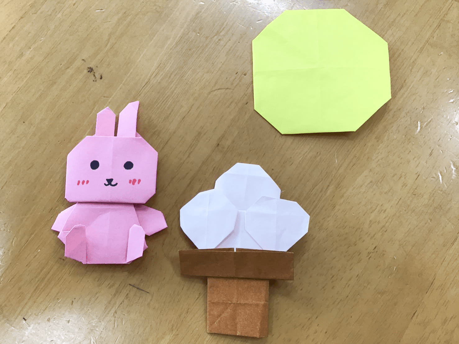 利用者が作った折り紙