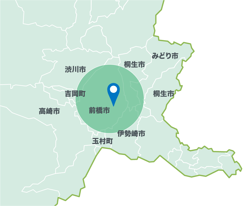 施設の場所にピンが刺さった地図